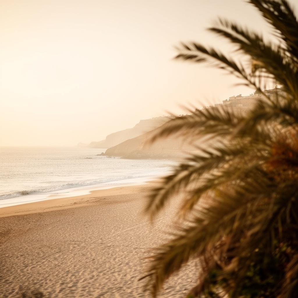 Lebanese coastline at golden hour